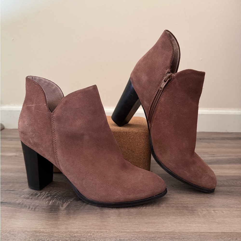 Seychelles Women's Ankle Boots Cognac Suede